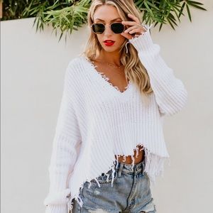 VICI Tainted Love Distressed Sweater